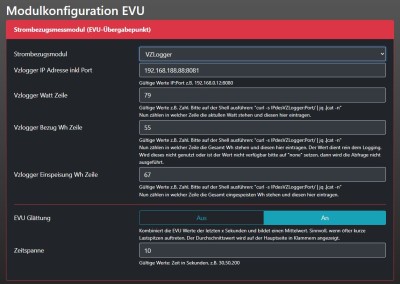 EVU Config