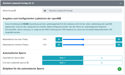 Einstellungen Ladepunkt Teil2