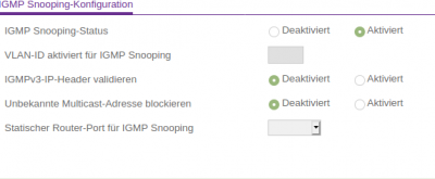 Netgear IGMP