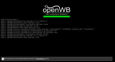 Status Aufruf openWB Seite