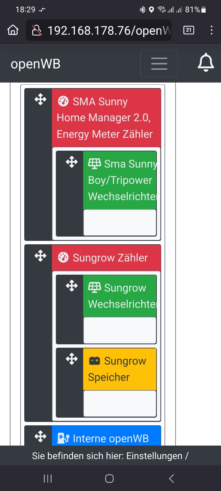 Struktur mit beiden Zählern