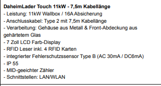 Datenblatt DaheimLader