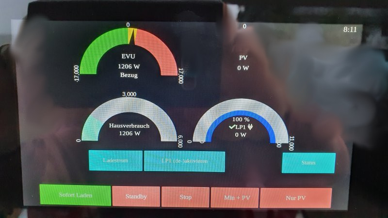 openWB Display nach &quot;automatische Modusänderung&quot;